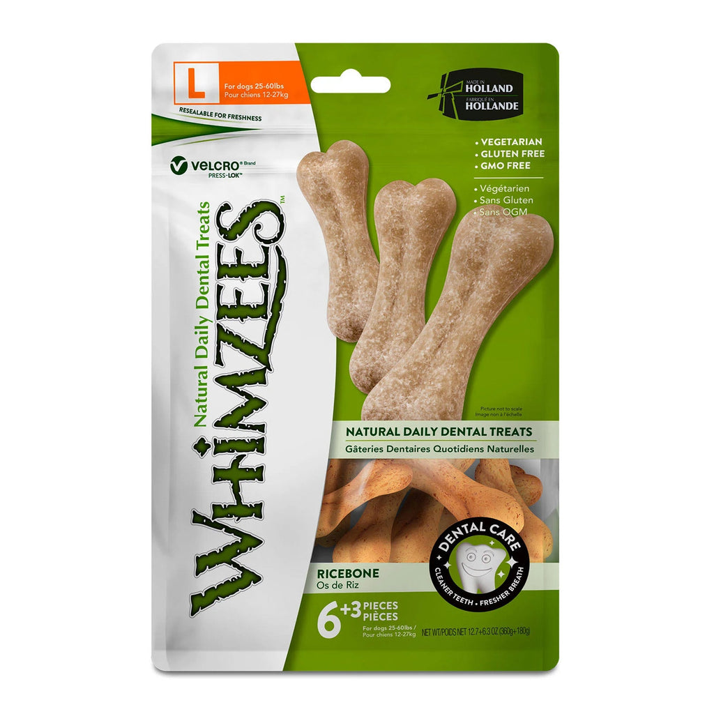 Whimzees Rice Bones - 9 Pack