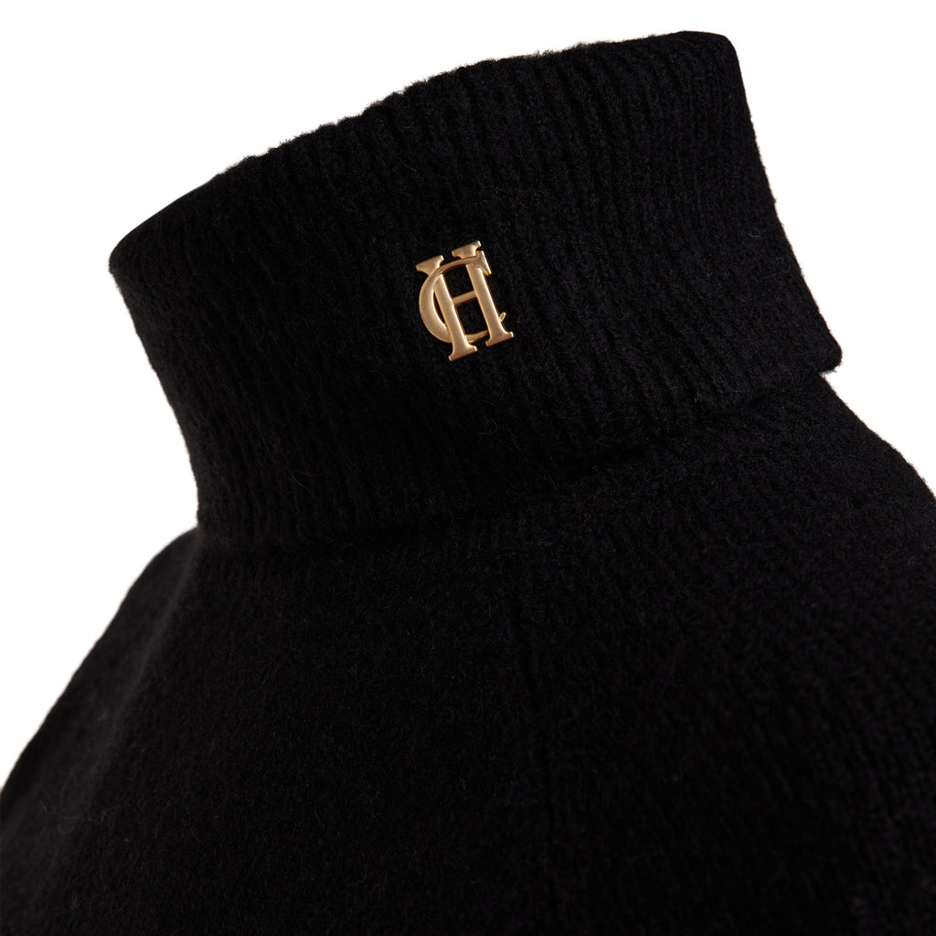 Holland Cooper Ladies Tori Roll Neck Knit - Black