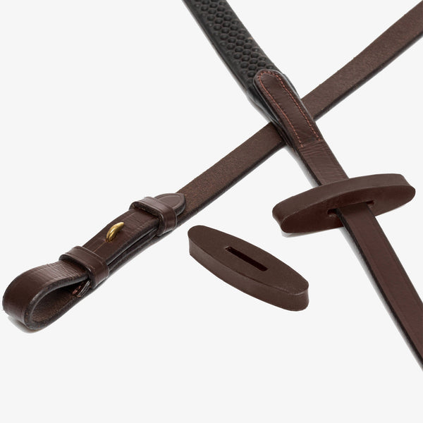LeMieux Rubber Rein Stoppers - Brown