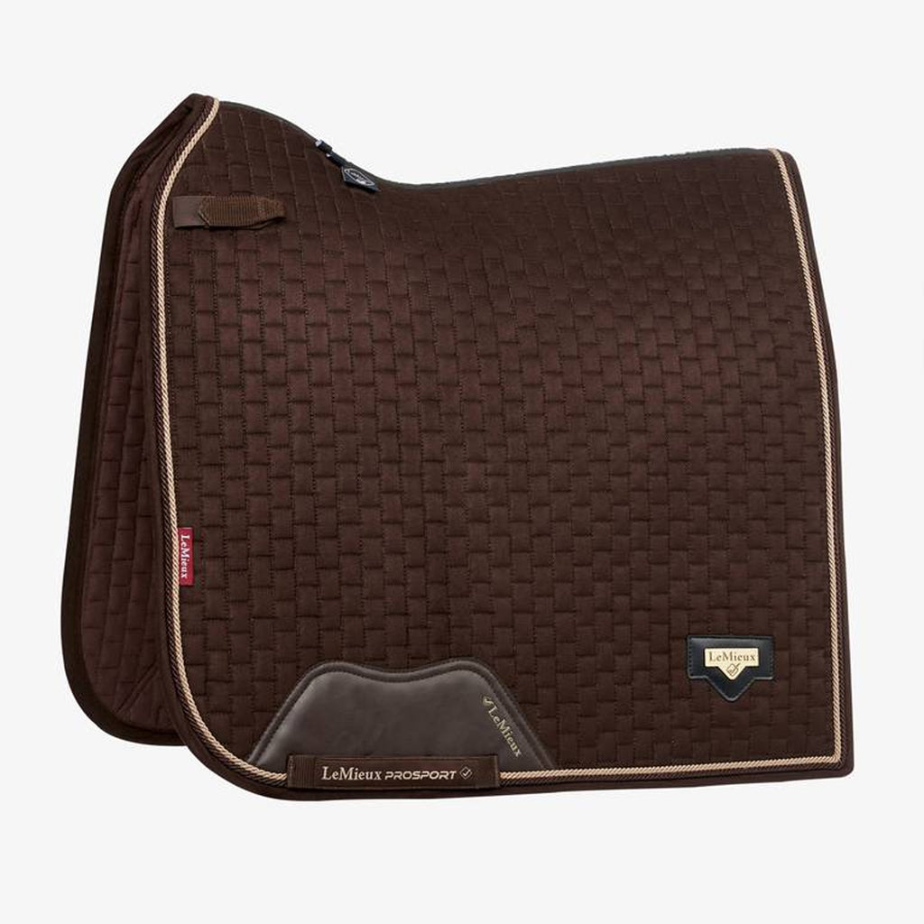 LeMieux Puissance Suede Dressage Saddle Pad - Brown