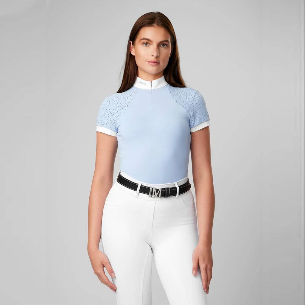 LeMieux Olivia Short Sleeve Show Shirt - Mist