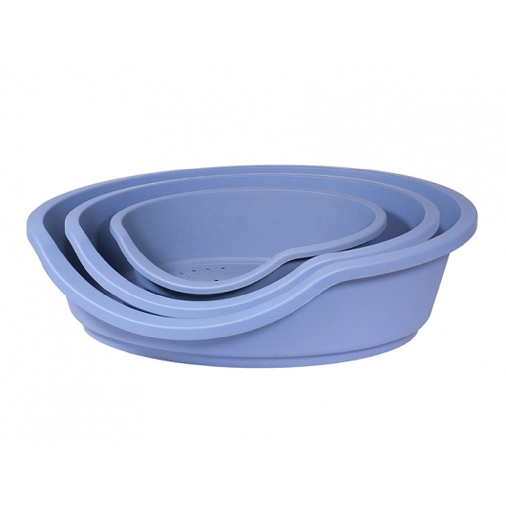 Eco Lion Plastic Dog Bed - Slate Blue