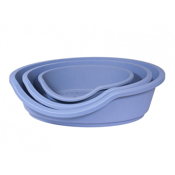 Eco Lion Plastic Dog Bed - Slate Blue