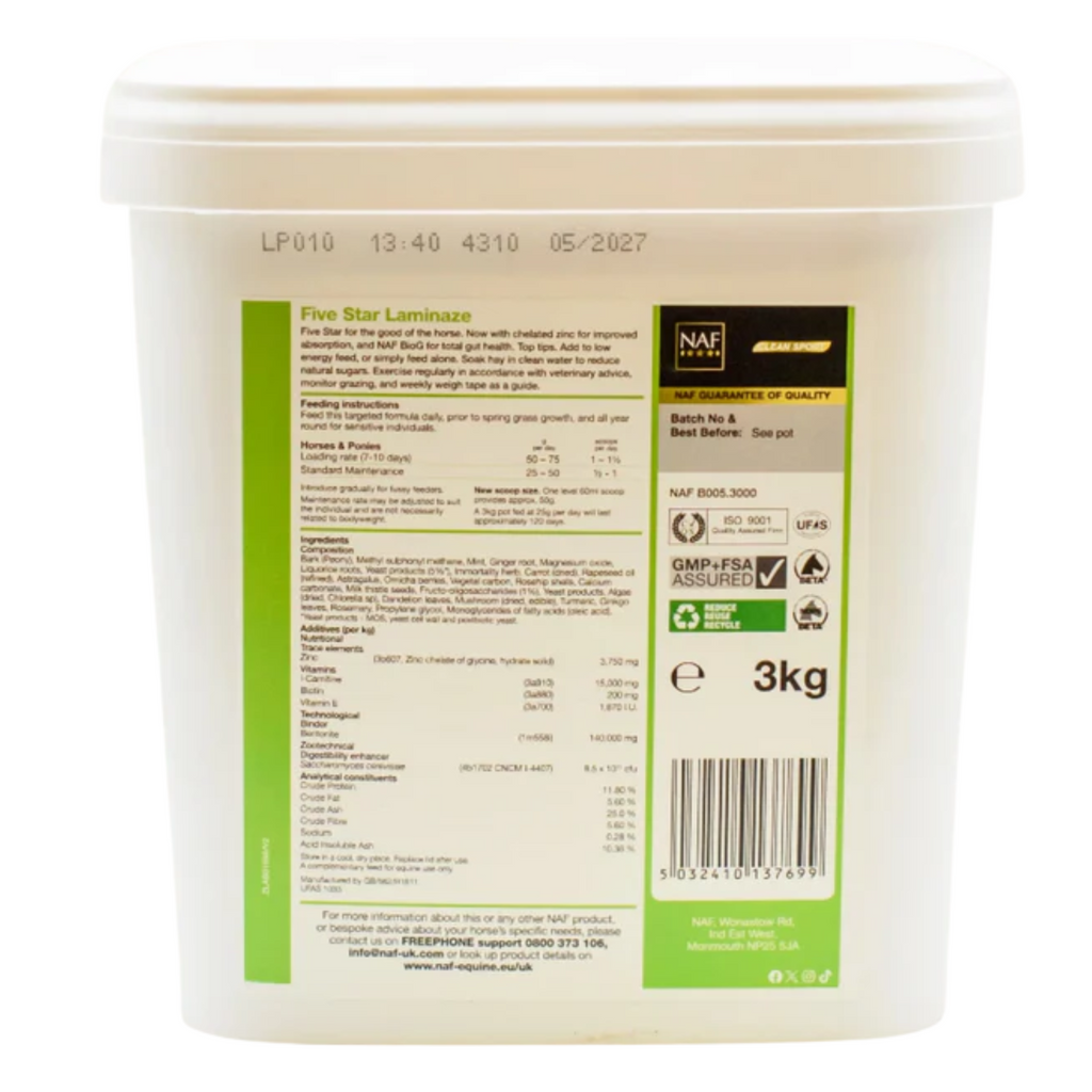 NAF Five Star Laminaze Pellets - 3kg