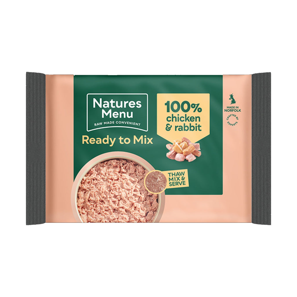 Natures Menu Raw Rabbit and Chicken Block