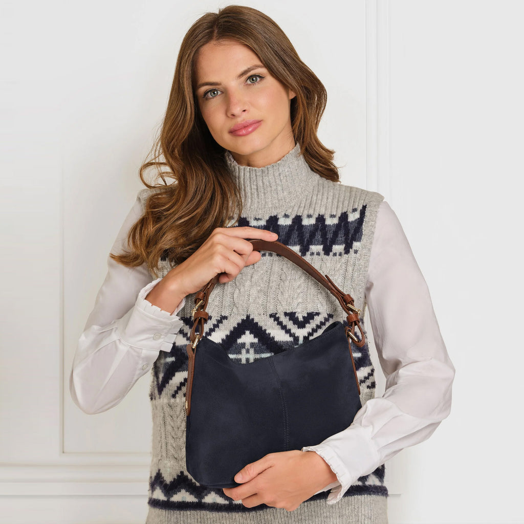 Fairfax and Favor Mini Tetbury Handbag - Navy
