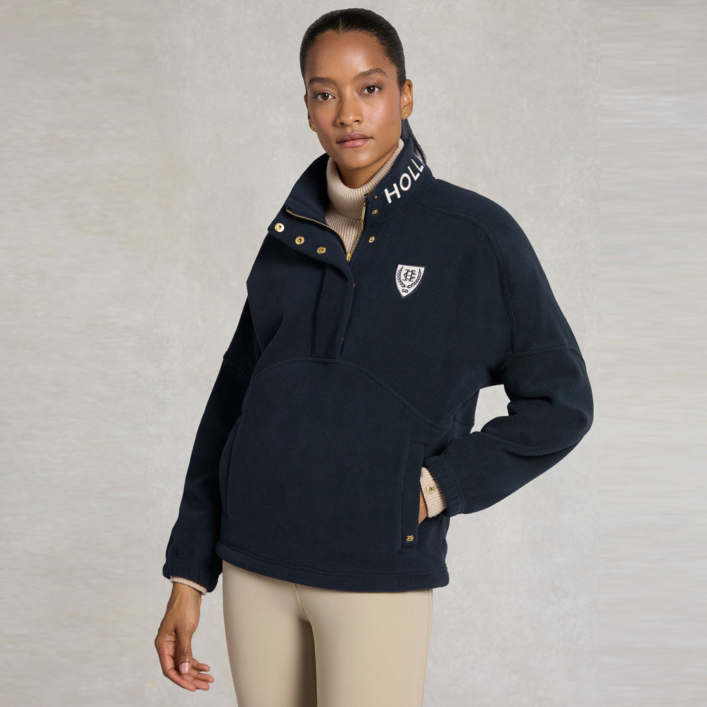 Holland Cooper Ladies Cranborne Over Head Fleece - Ink Navy