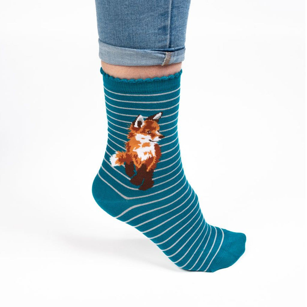 WRENDALE FOX SOCKS - O/S