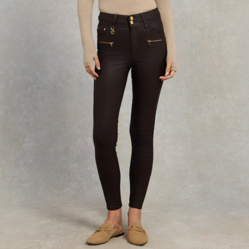 Holland Cooper Coated Jodhpur Jean - Chocolate