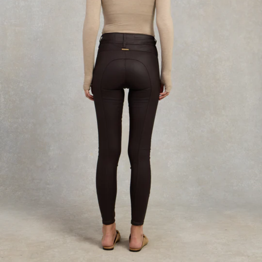 Holland Cooper Coated Jodhpur Jean - Chocolate