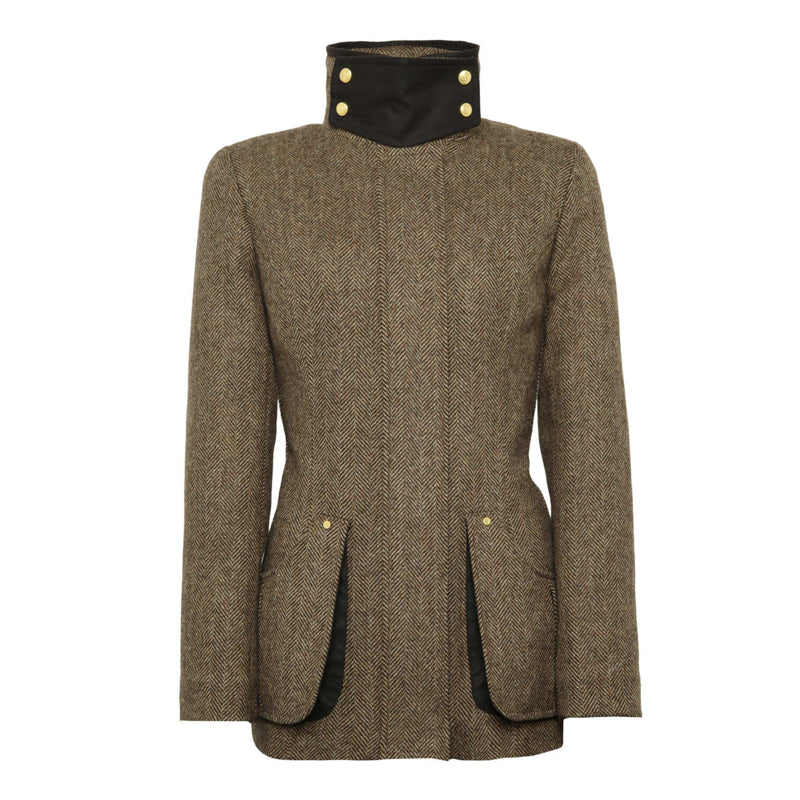 Holland Cooper Ladies Country Classic Jacket - Large Scale Brown Herringbone