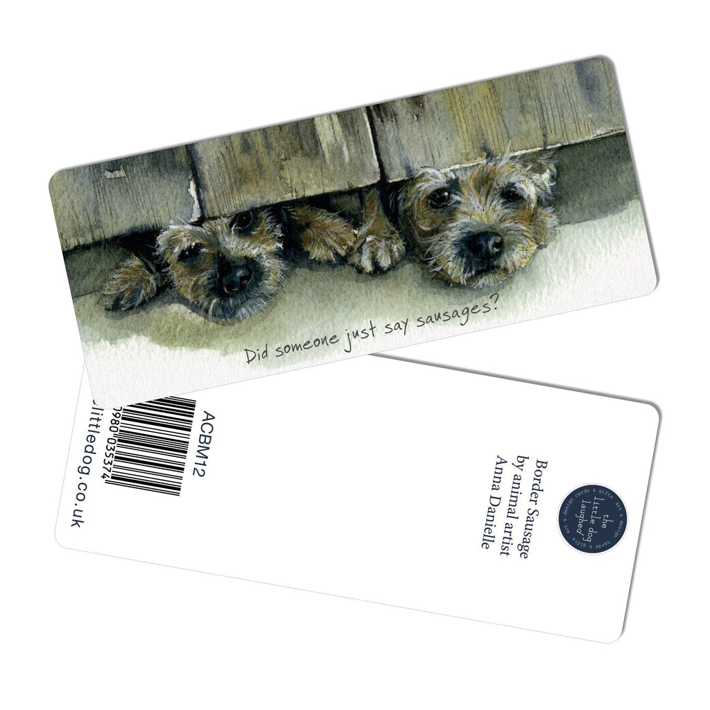 The Little Dog Laughed Border Sausage Bookmark