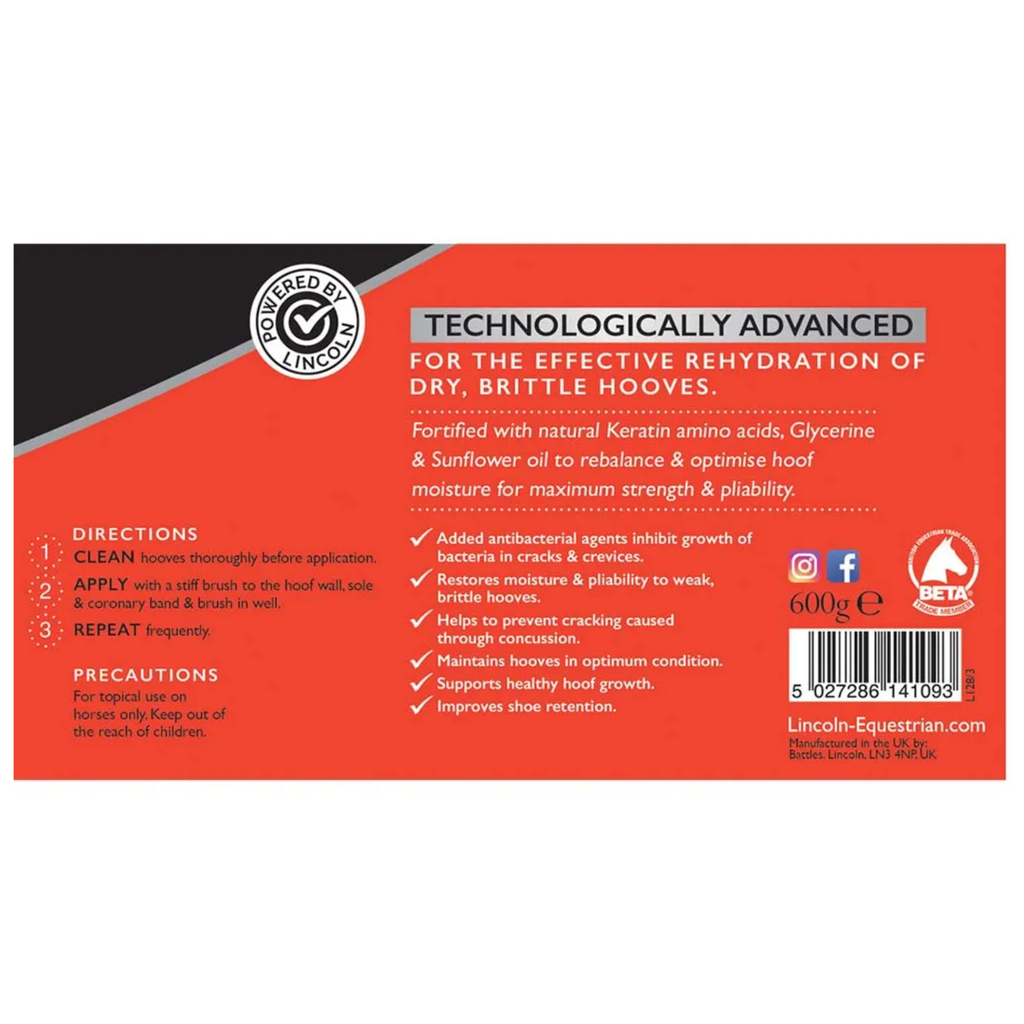 Lincoln Intensive Hoof Moisturiser - 600g