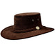 Barmah Hats 1025 Suede Squashy Hat - Chocolate