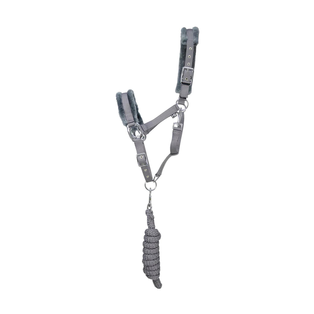 Hy Sport Active Head Collar and Lead Rope - Pencil Point Grey