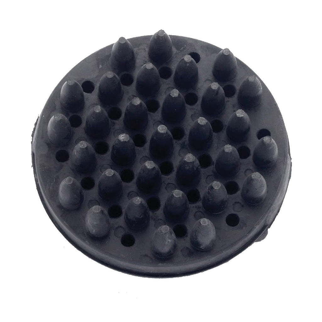 Lincoln Circular Rubber Curry Comb - Black