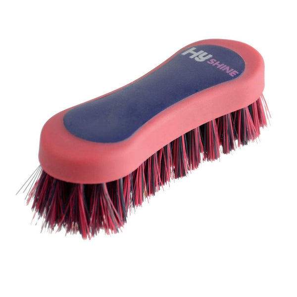 HySHINE Pro Groom Face Brush - Navy/Red