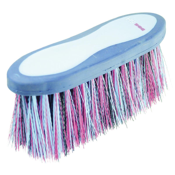 HySHINE Pro Groom Long Bristle Dandy Brush - Navy/Light Blue