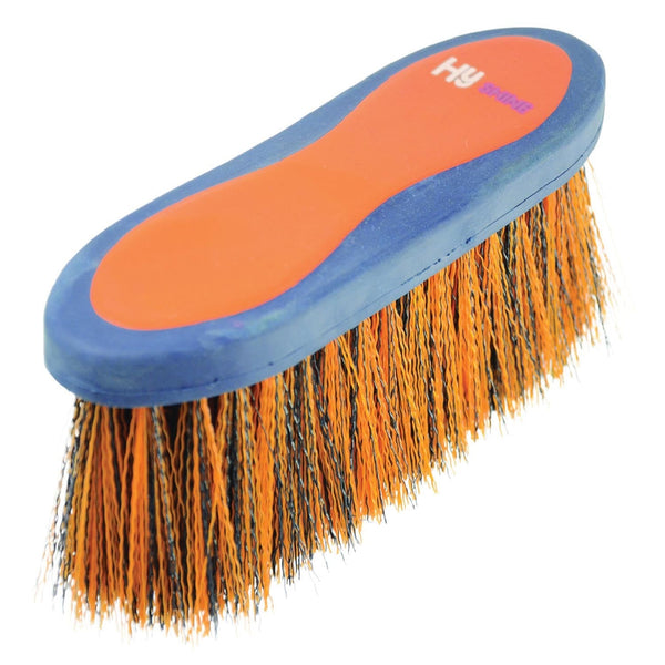 HySHINE Pro Groom Long Bristle Dandy Brush - Navy/Orange