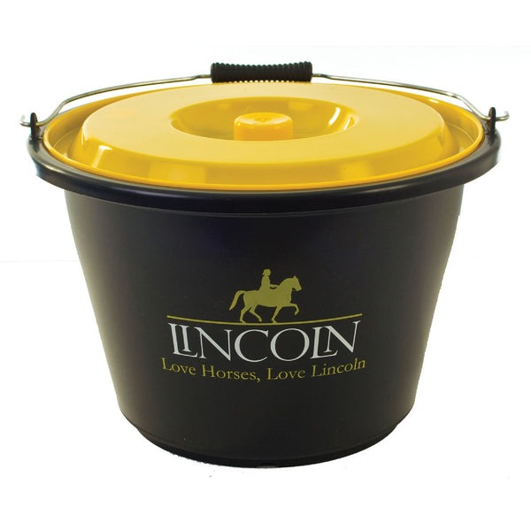 Lincoln Bucket With Lid - Black/Yellow