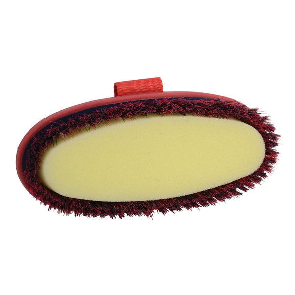 HySHINE Pro Groom Sponge Brush - Navy/Red