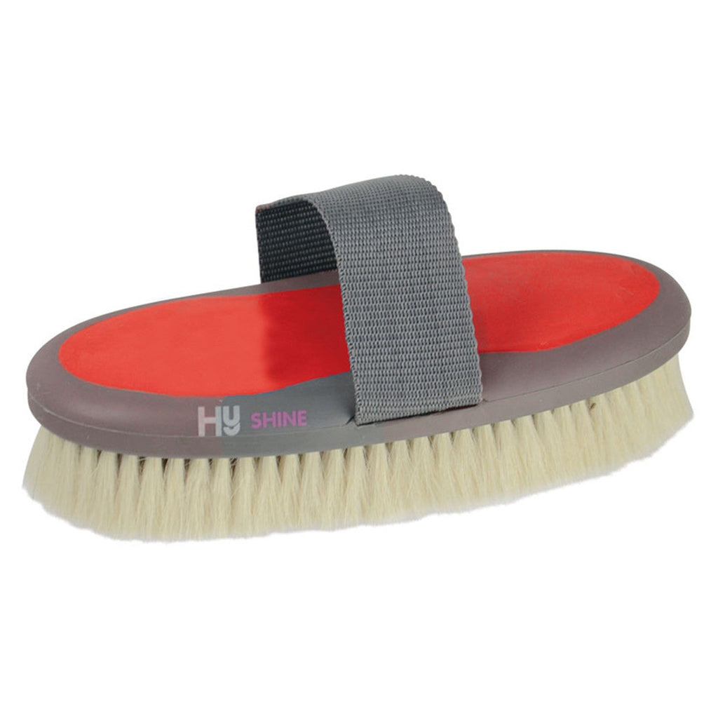 Hy Sport Active Goat Hair Body Brush - Rosette Red