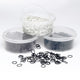 Lincoln Plaiting Bands In Half Open Container - Black