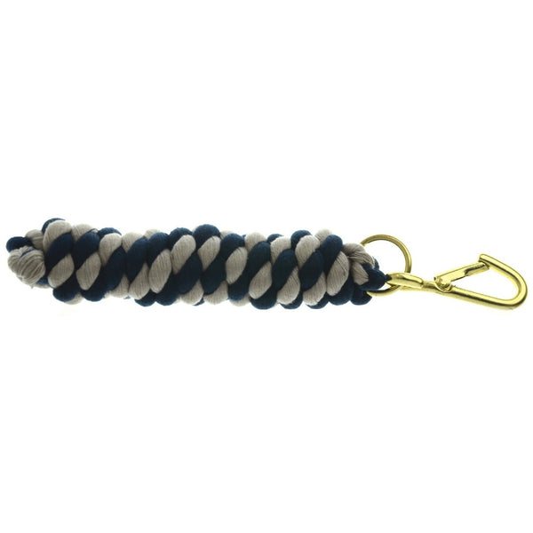 Hy Two Tone Twisted Lead Rope - Navy/Silver