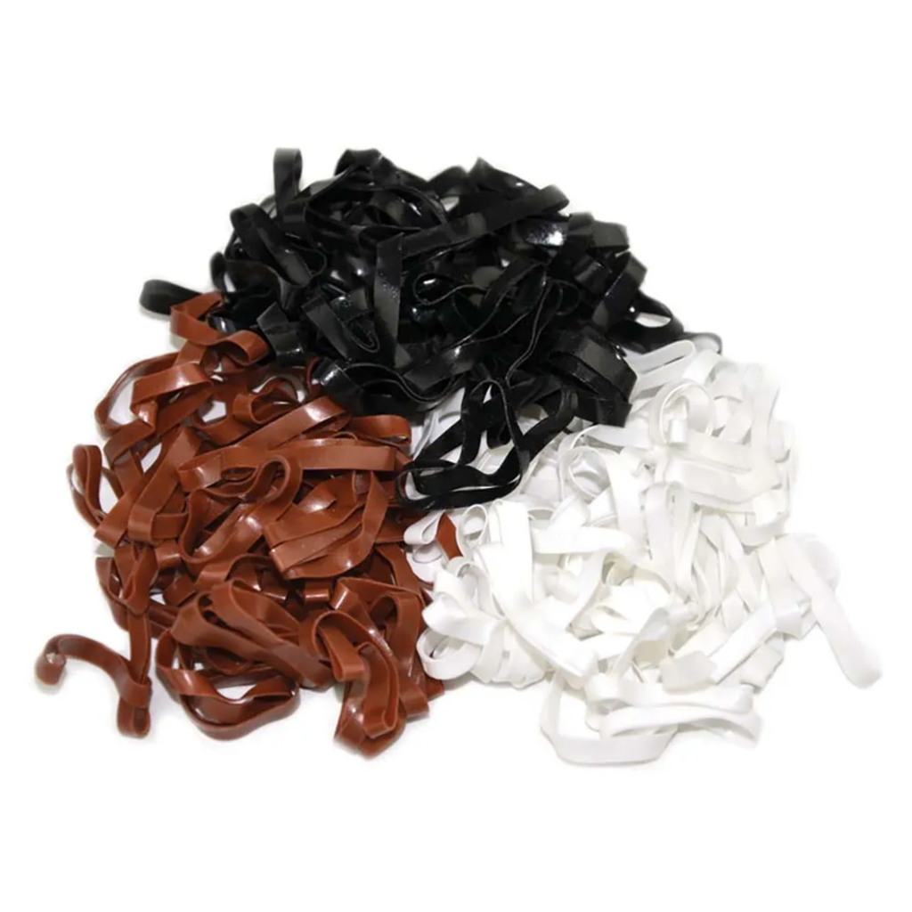 Lincoln Silicone Plaiting Bands - Brown