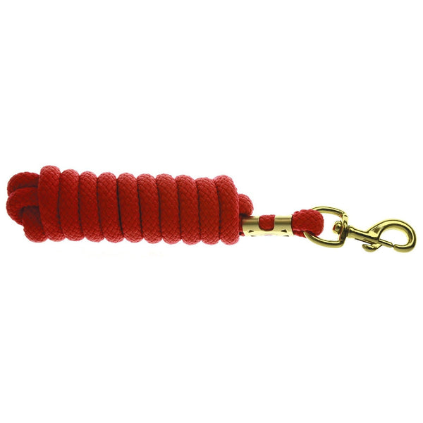 Hy Plaited Lead Rope - Red