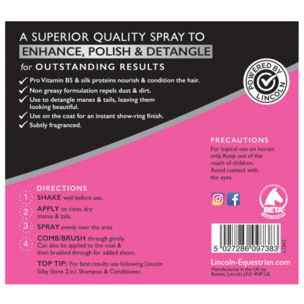 Lincoln Silky Shine Hair Polish And Detangler