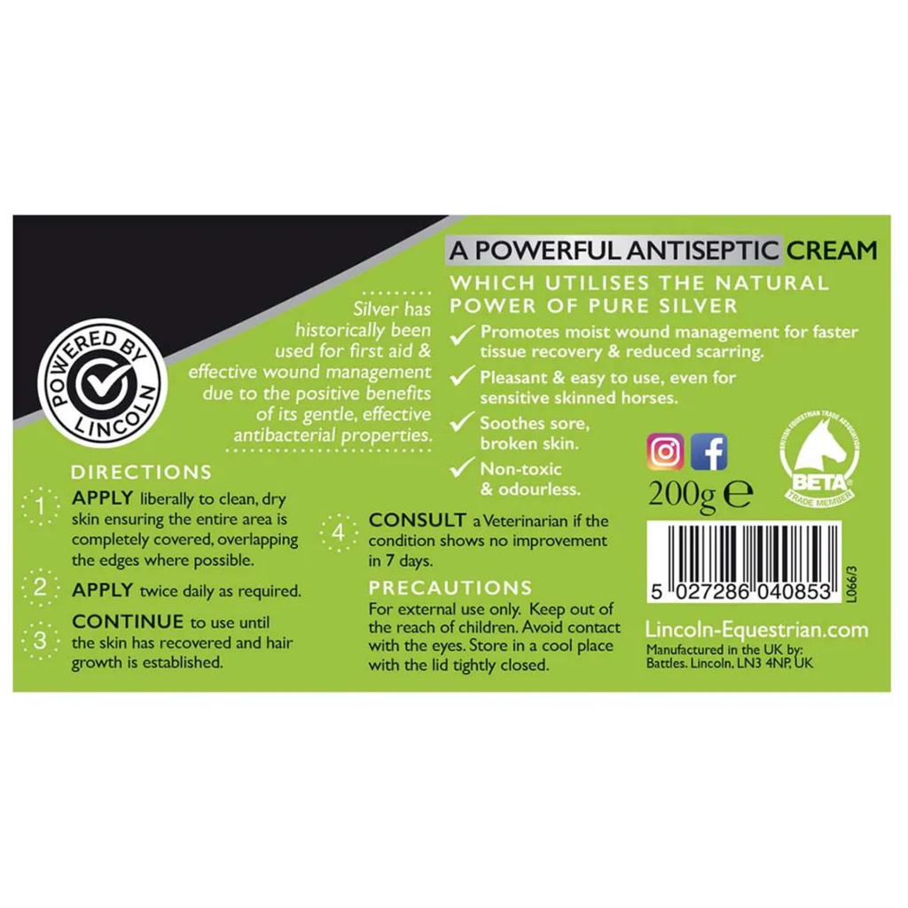 Lincoln Silver Wound Cream - 200g