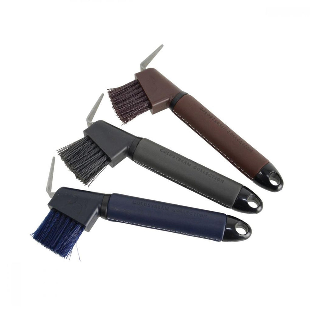 Coldstream Faux Leather Hoof Pick - Navy/Black