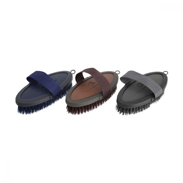 Coldstream Faux Leather Body Brush - Charcoal/Black