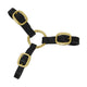 Hy Equestrian Three Way Leather Coupling - Black