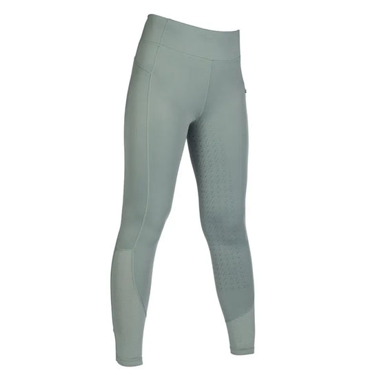HKM Ladies Harbour Island Full Seat Riding Leggings - Sage