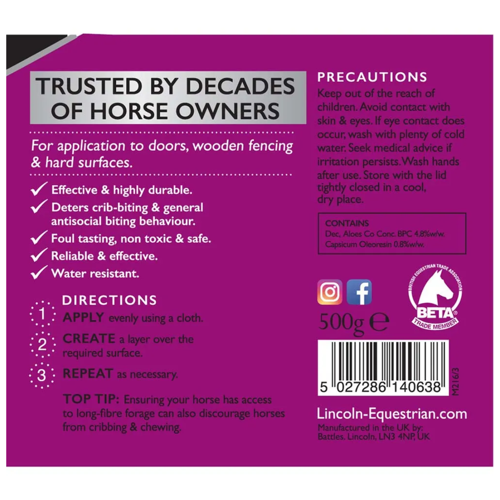 Lincoln Stop Cribbing Grease - 500g