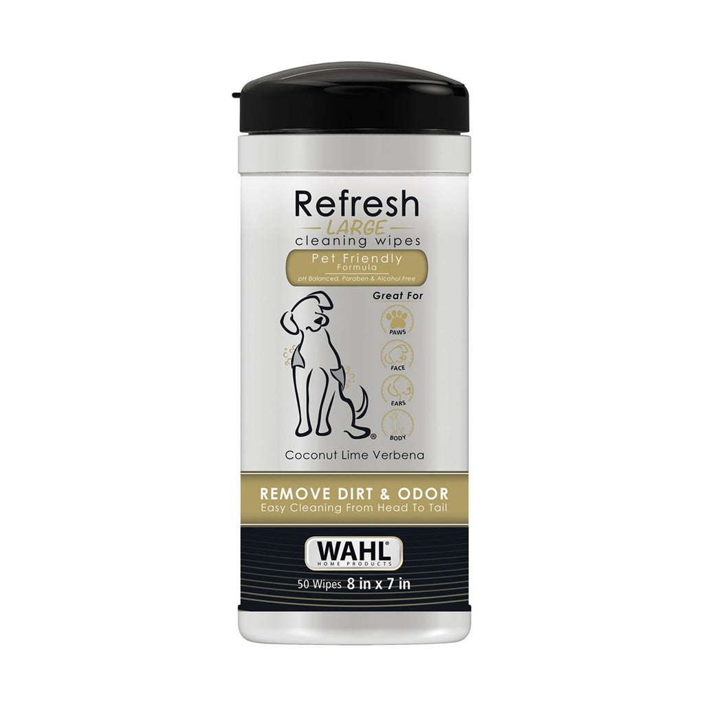 Wahl Refresh Dog Cleaning Wipes - Coconut Lime