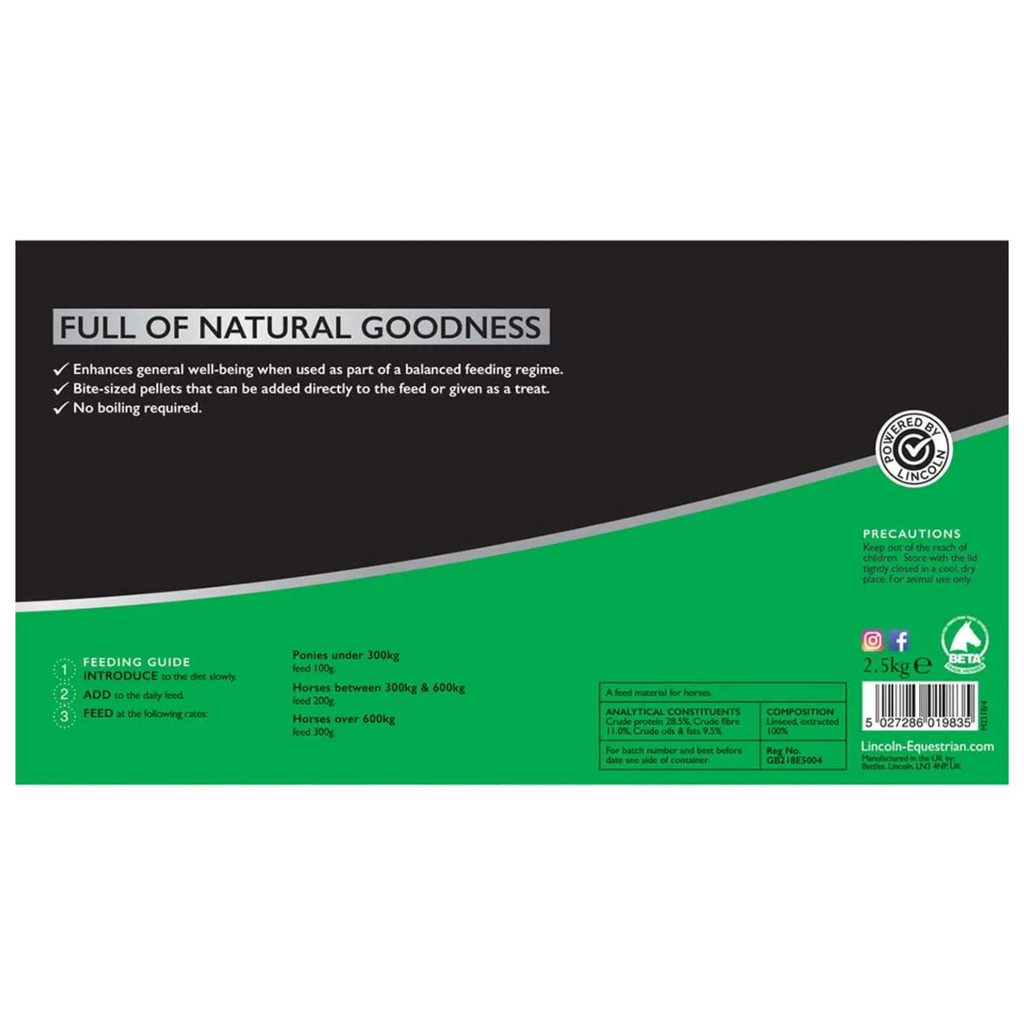Lincoln Linseed Pellets - 2.5kg