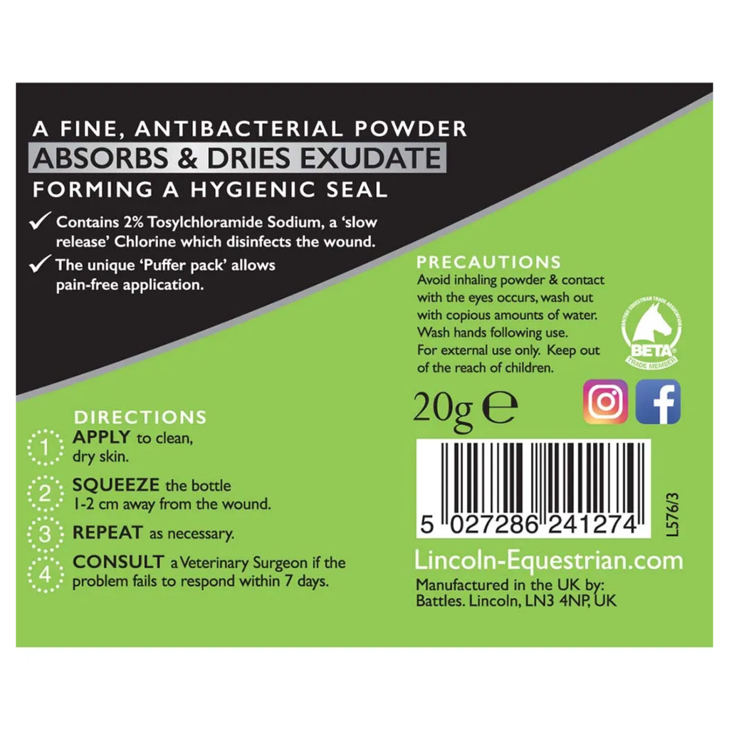 Lincoln Antibacterial Powder - 20g
