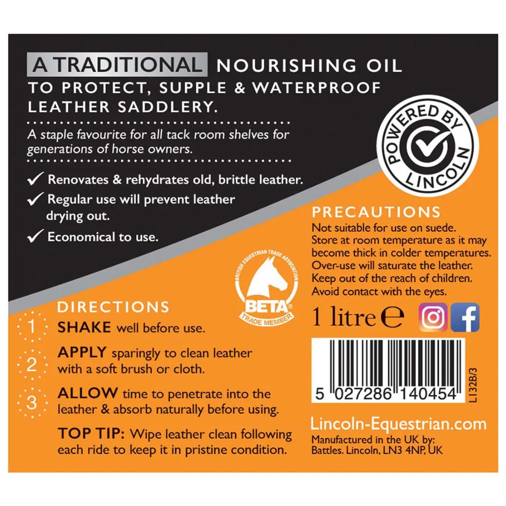 Lincoln Classic Neatsfoot Oil