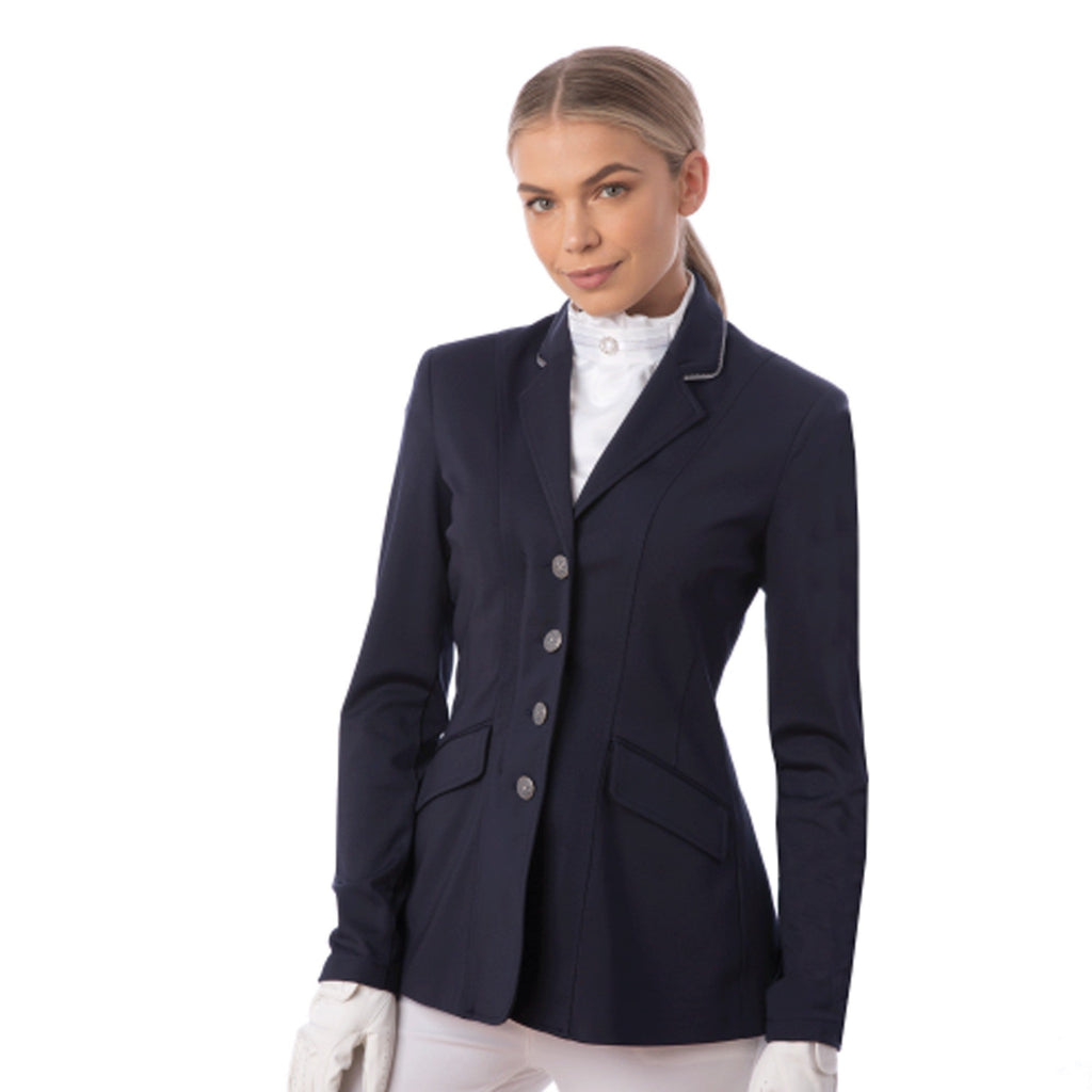 Equetech Jersey Deluxe Competition Jacket - Navy/Silver