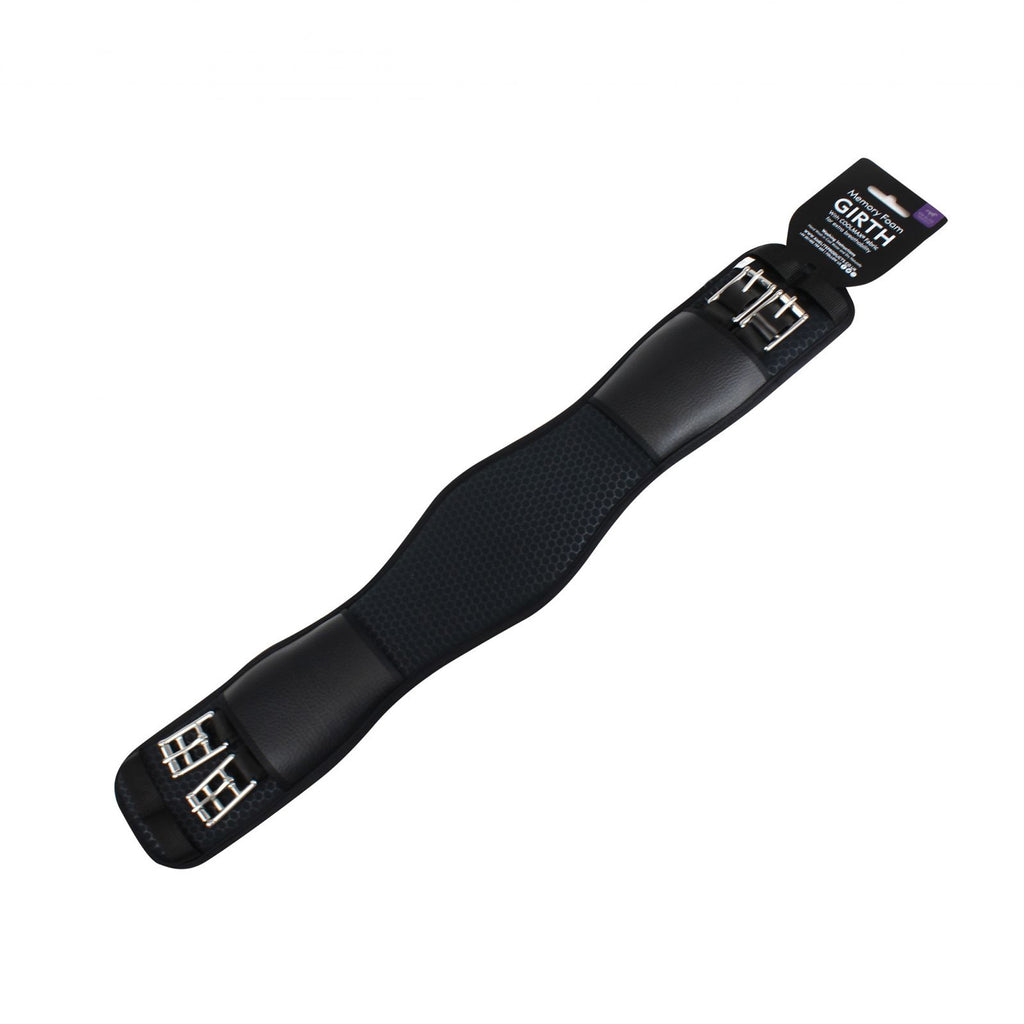 KM Elite Memory Foam Dressage Girth - Black