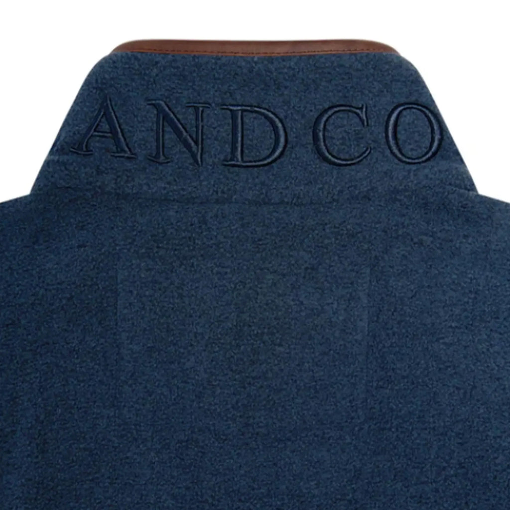Holland Cooper Mens Country Fleece Gilet - Dusty Blue
