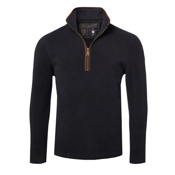 Holland Cooper Mens Country Fleece Quarter Zip - Ink Navy