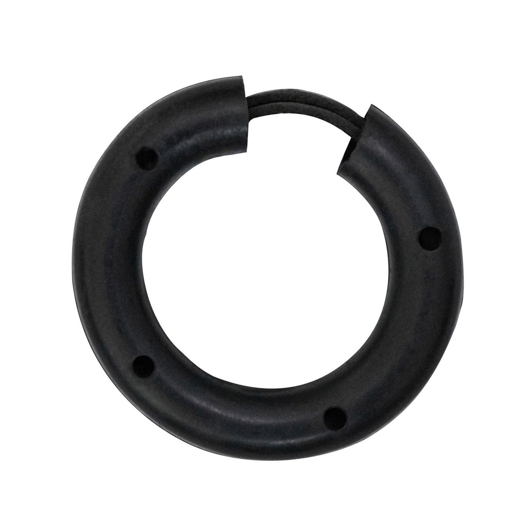 Hy Equestrian Fetlock Ring With Leather Strap - Black