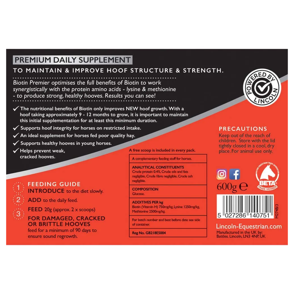 Lincoln Biotin Premier - 600g