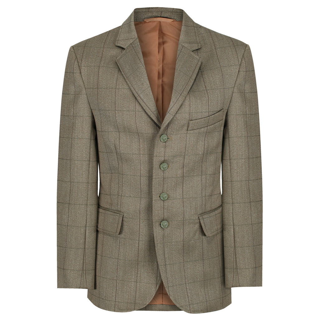 Equetech Mens Foxbury Tweed Riding Jacket - Olive