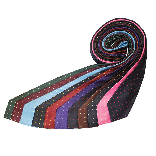 Equetech Polka Dot Show Tie - Purple/ White Purple/Lilac