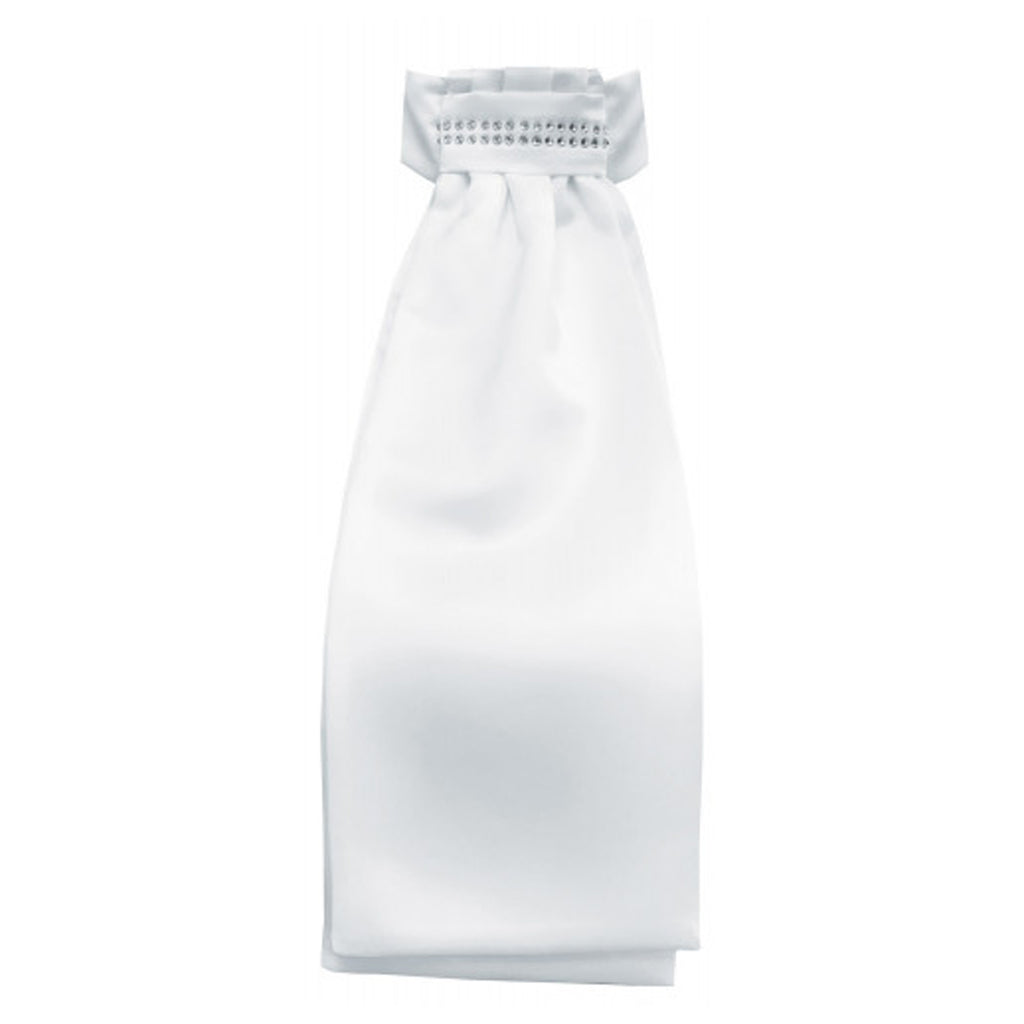 Equetech Diamante Band Deluxe Ready-Tied Stock - White
